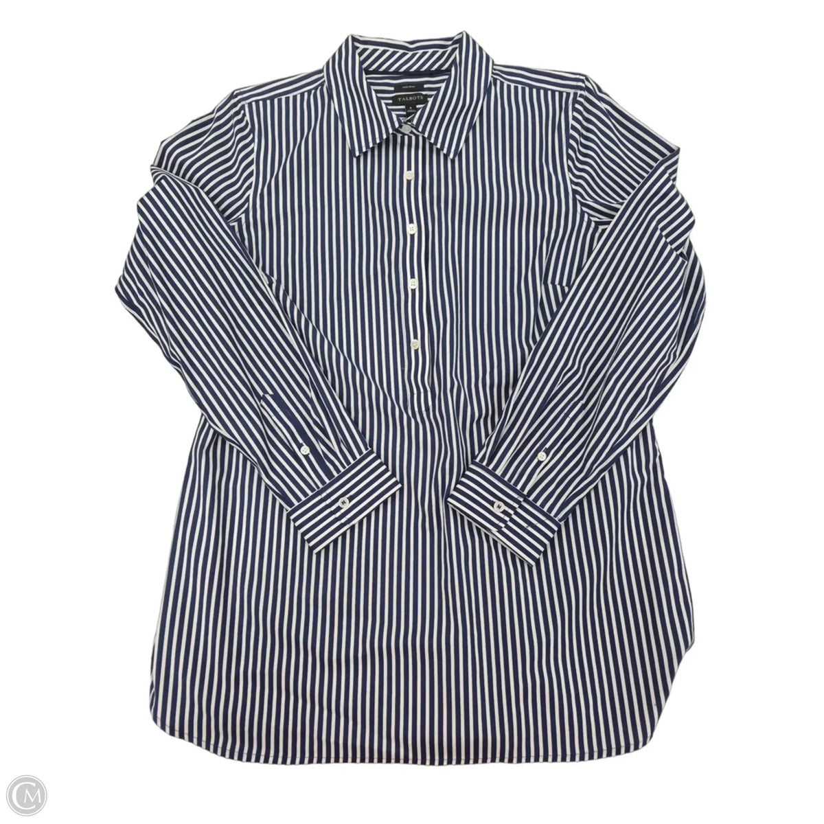 Top Long Sleeve By Talbots In Blue, Size: S