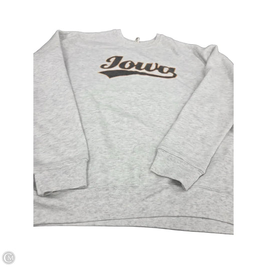 Sweatshirt Crewneck By Oat In Grey, Size: L
