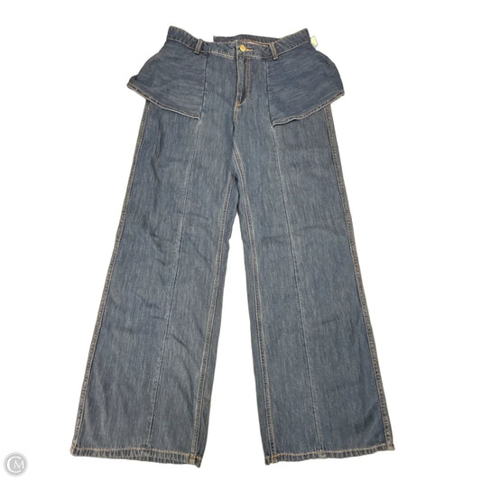Jeans Wide Leg By Divided In Blue Denim, Size: 8