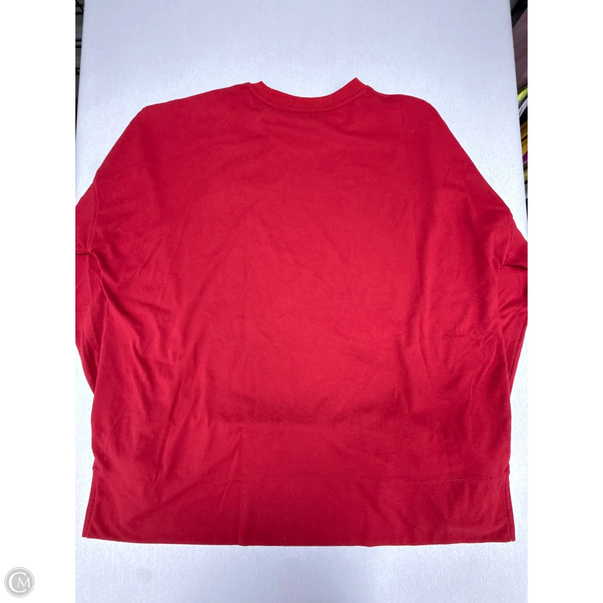 Top Long Sleeve By Authentic In Red, Size: L