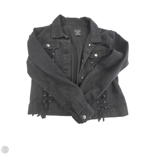 Jacket Denim By Love Tree In Black Denim, Size: M