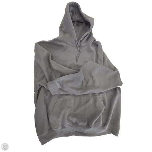Sweatshirt Hoodie By Gildan In Grey, Size: Xxl