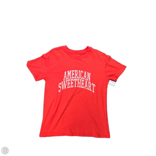Top Short Sleeve By Z Supply In Red, Size: Xs