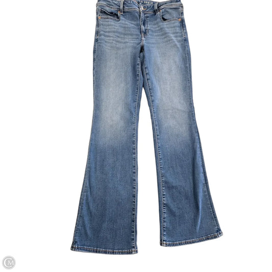 Jeans Boot Cut By American Eagle In Blue Denim, Size: 10l