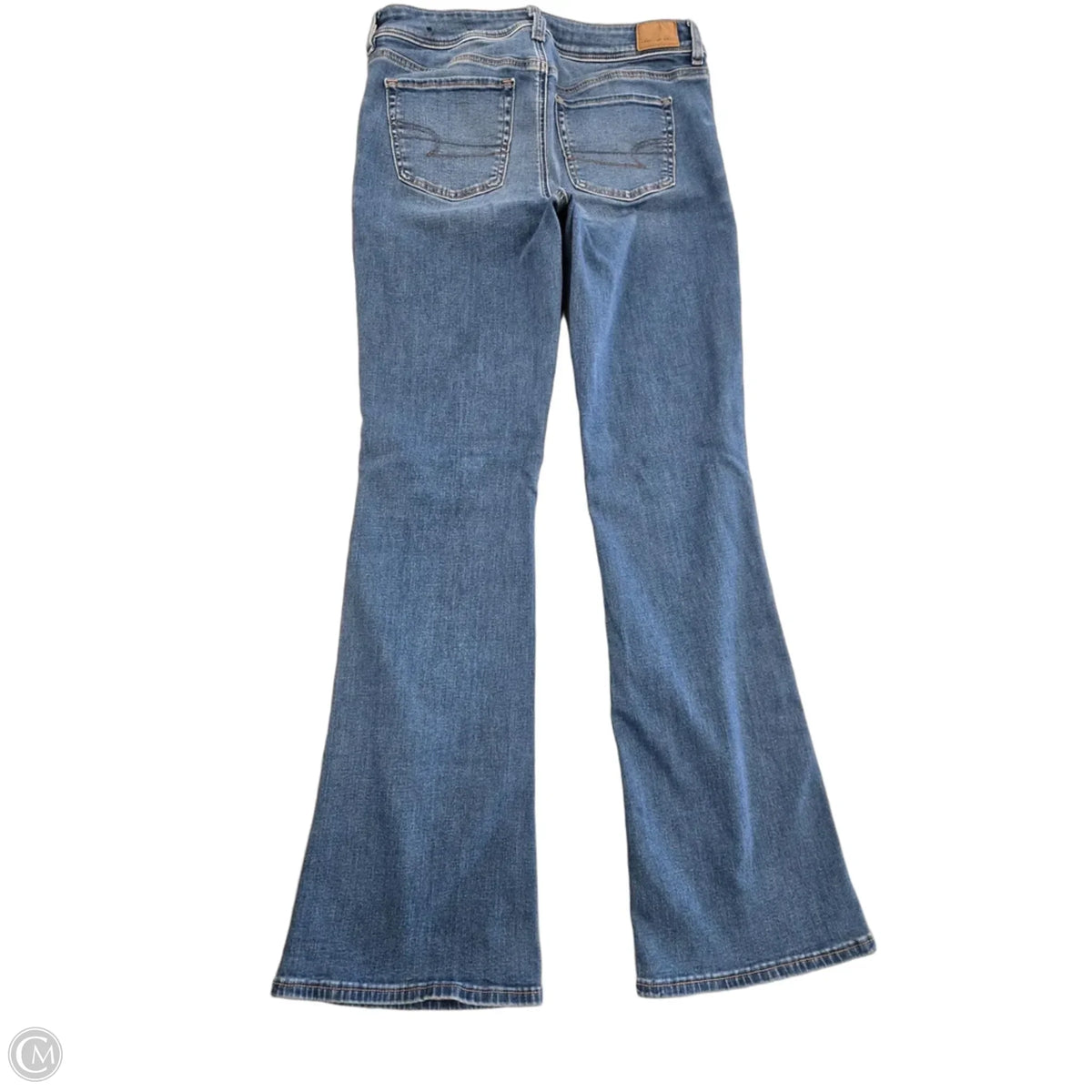 Jeans Boot Cut By American Eagle In Blue Denim, Size: 10l