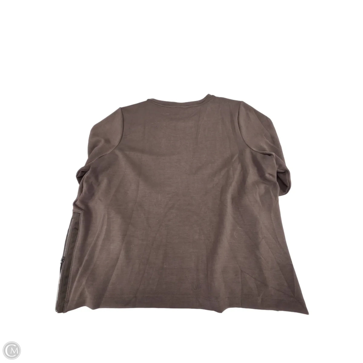 Top Long Sleeve By Chicos In Brown, Size: Xxl