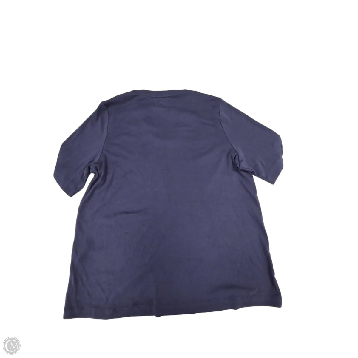 Top Short Sleeve By Chicos In Navy, Size: Xxl