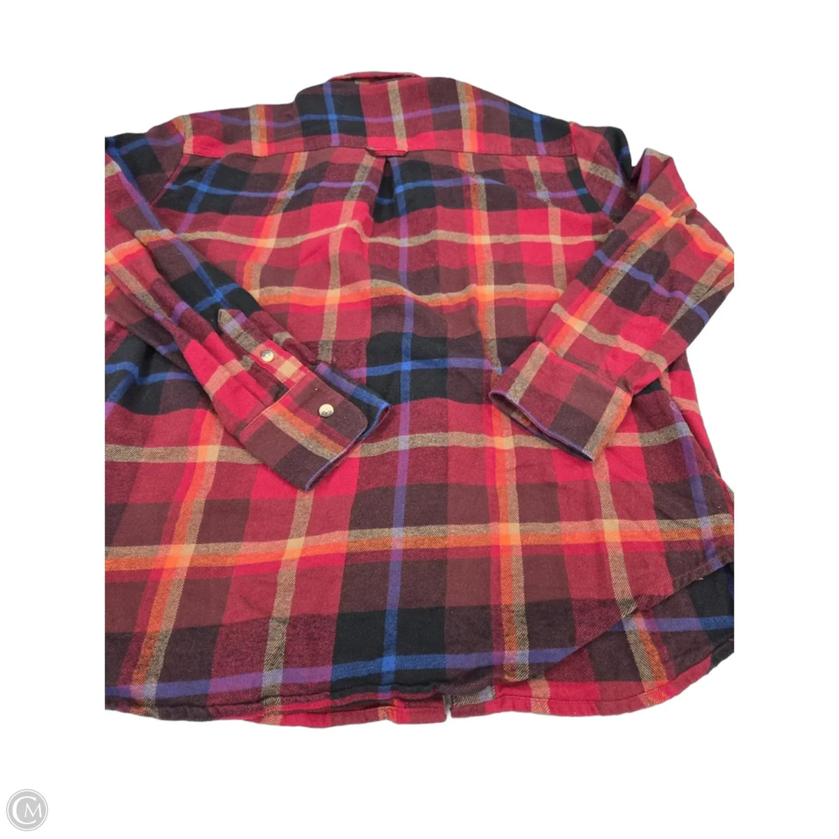 Top Long Sleeve By Old Navy In Black & Red, Size: M