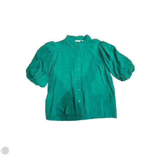 Top Short Sleeve By Cmc In Green, Size: L