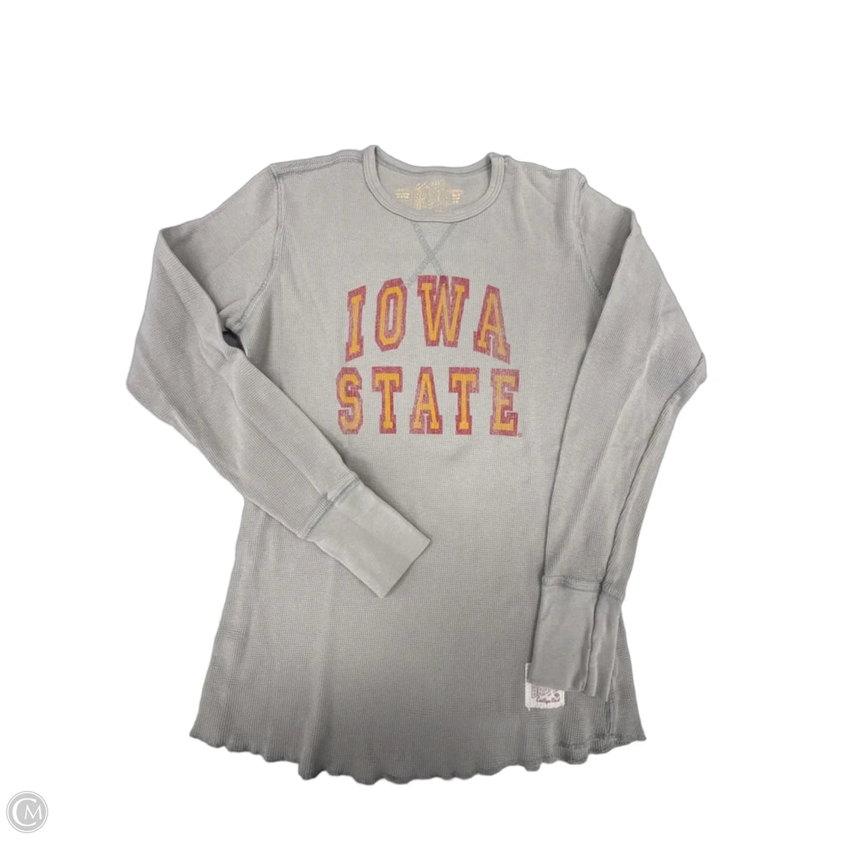 Top Long Sleeve By Cme In Grey, Size: M