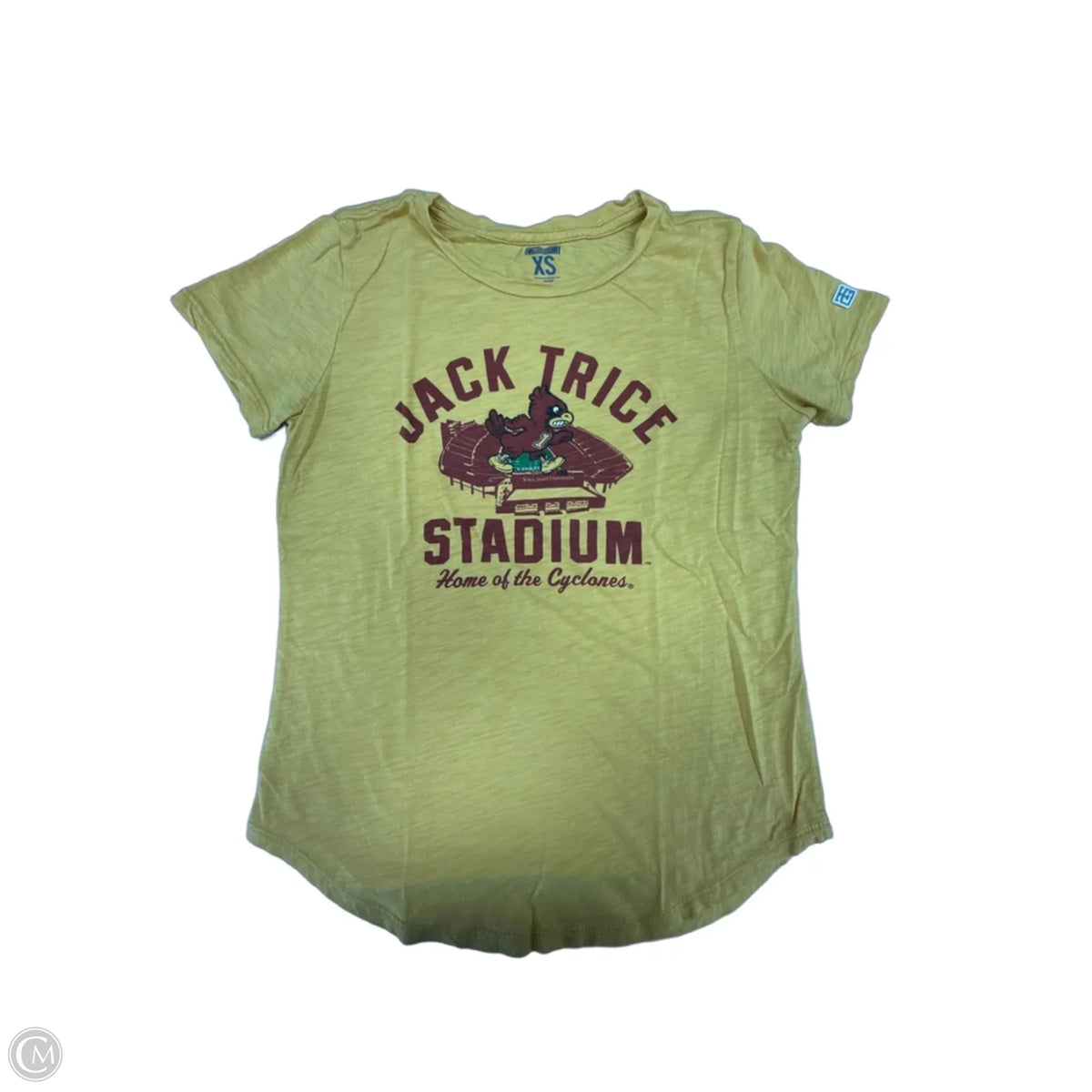 Top Short Sleeve Basic By Cme In Gold, Size: Xs