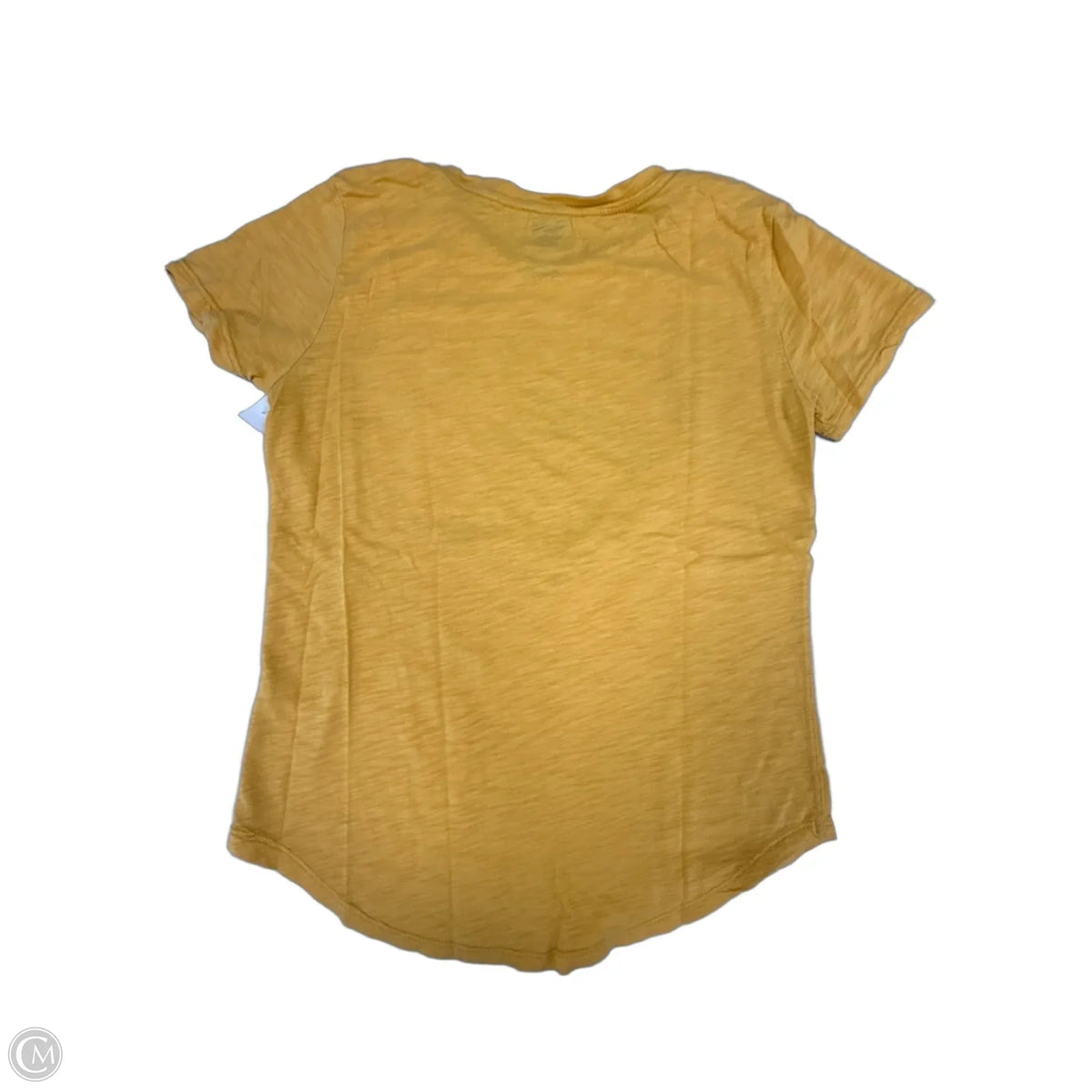 Top Short Sleeve Basic By Cme In Gold, Size: Xs