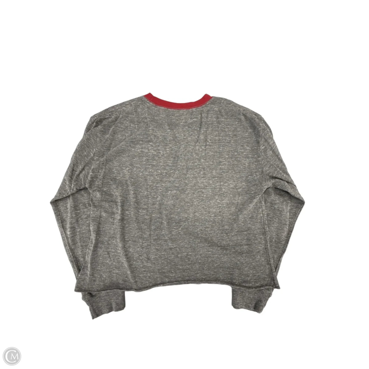Top Long Sleeve By Cme In Grey, Size: M