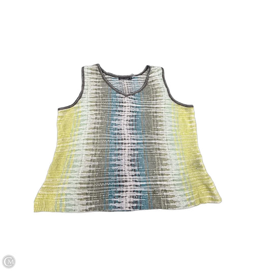 Tank Top By Nic + Zoe In Blue & Green, Size: 1x
