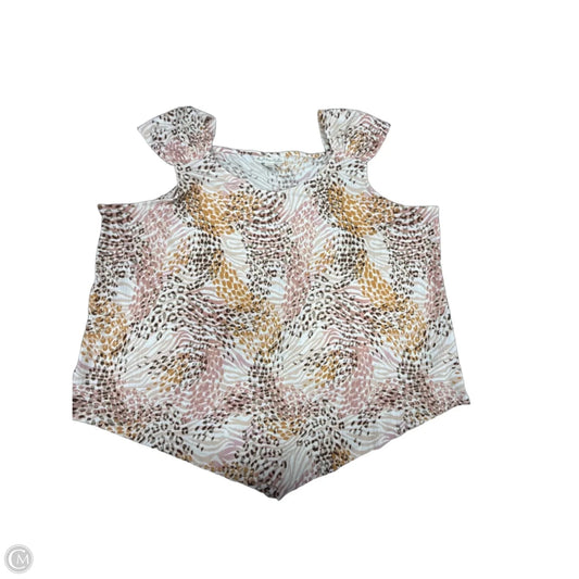 Tank Top By Emaline In Orange & Pink, Size: 2x