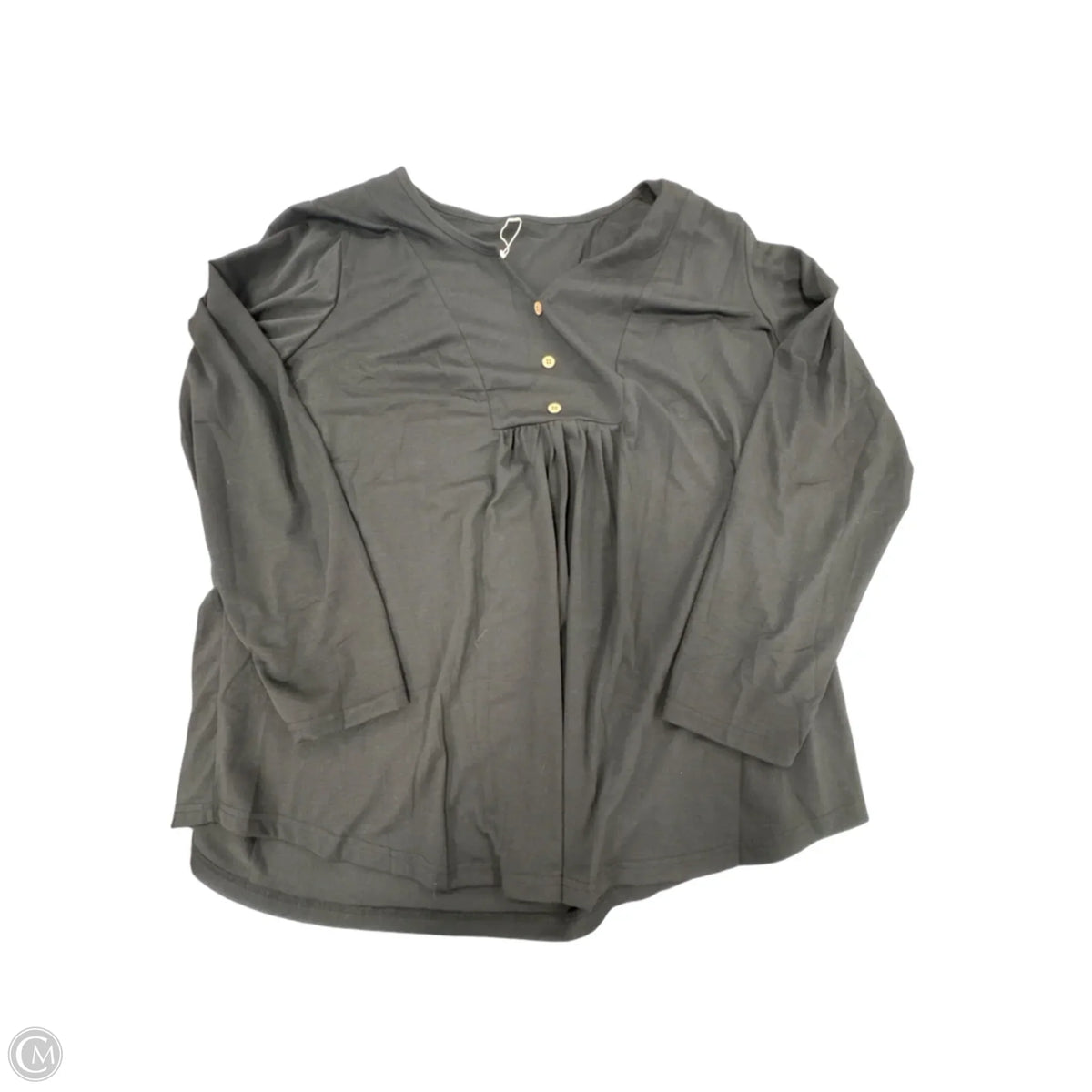 Top Long Sleeve By Cmf In Black, Size: 3x