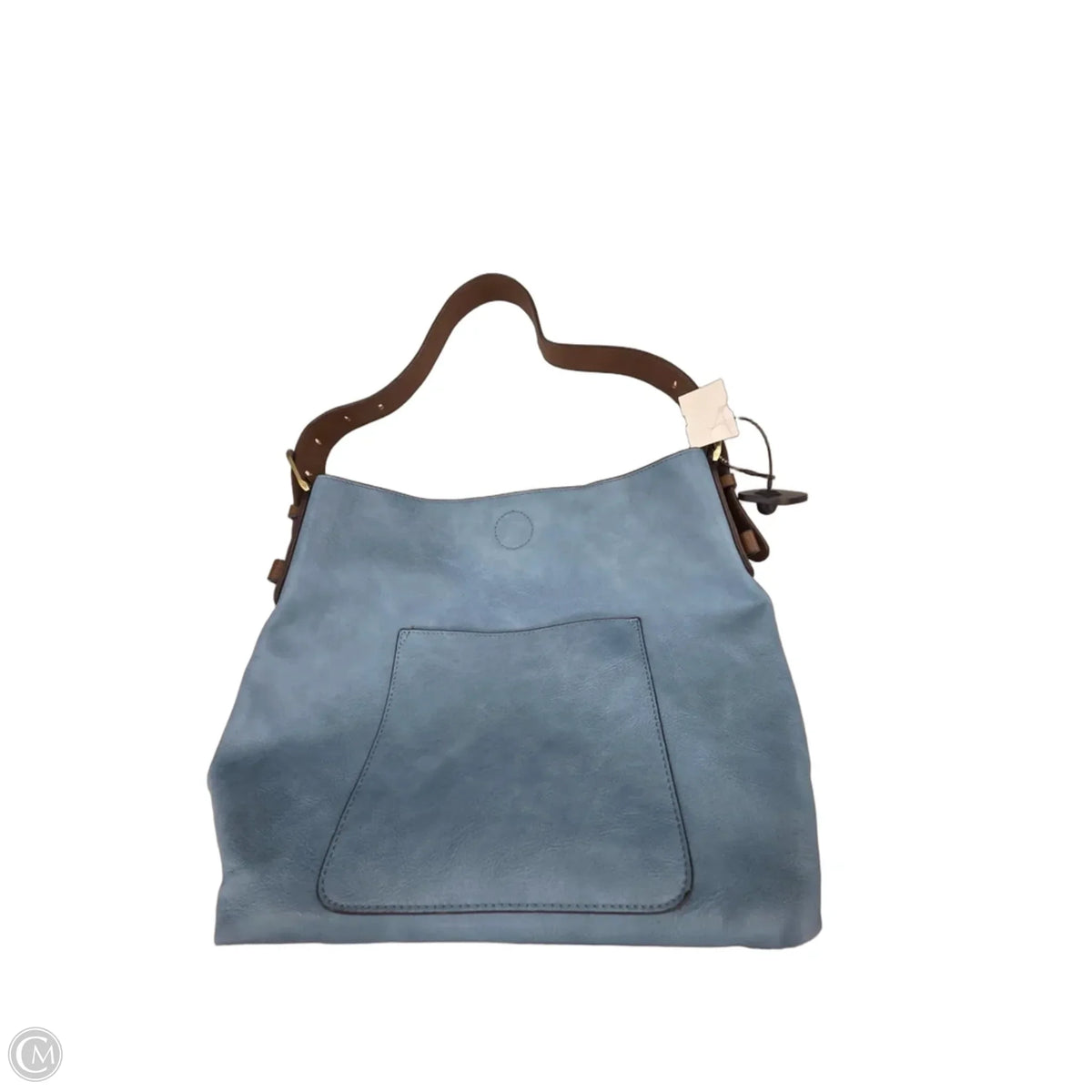 Handbag Leather By Joy, Size: Medium