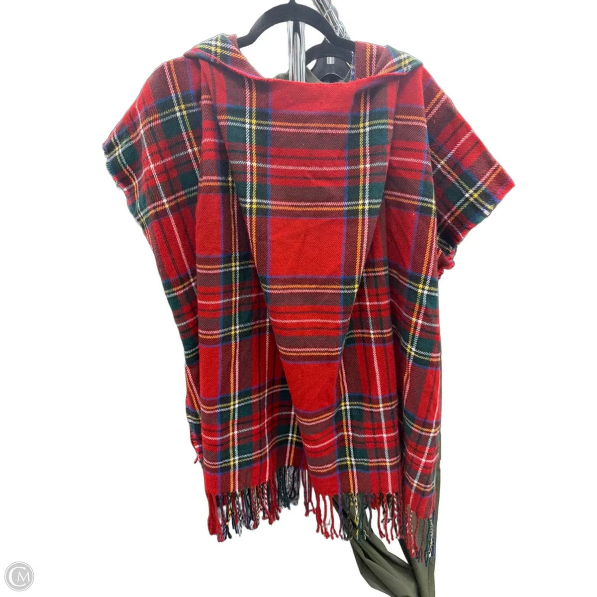 Shawl By Mudpie In Plaid Pattern, Size: Onesize