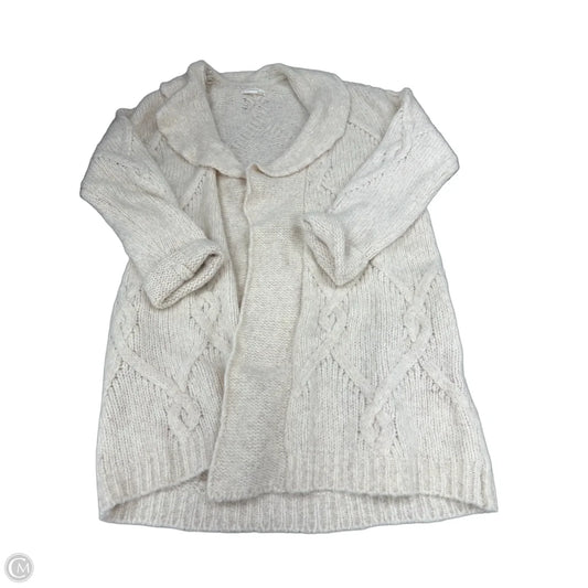 Cardigan By Anthropologie In Cream, Size: Xl
