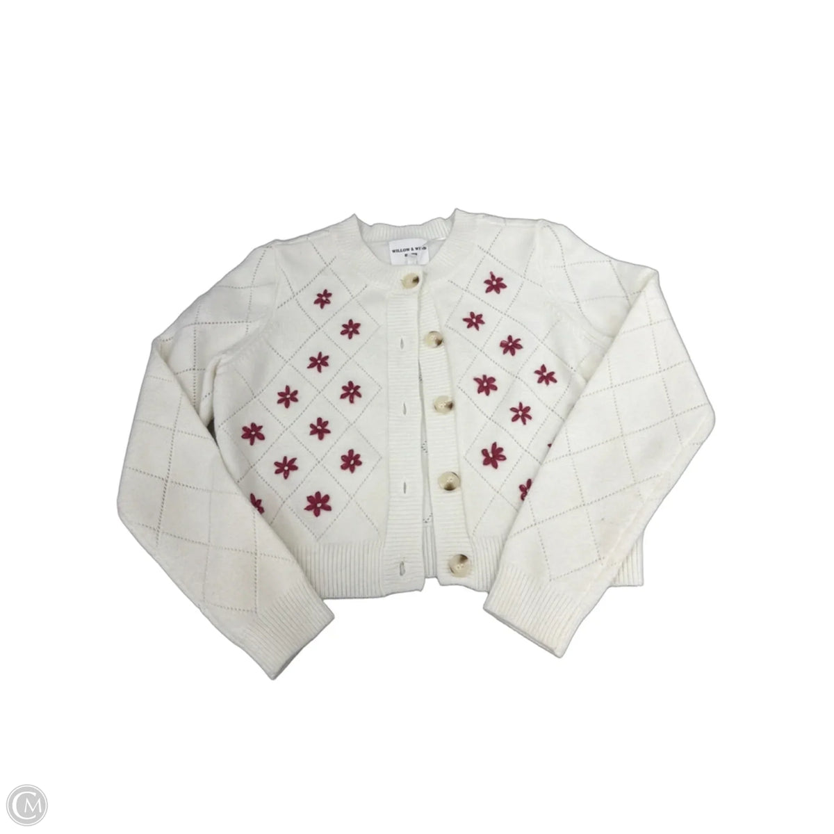 Cardigan By Willow & Wind In White, Size: M