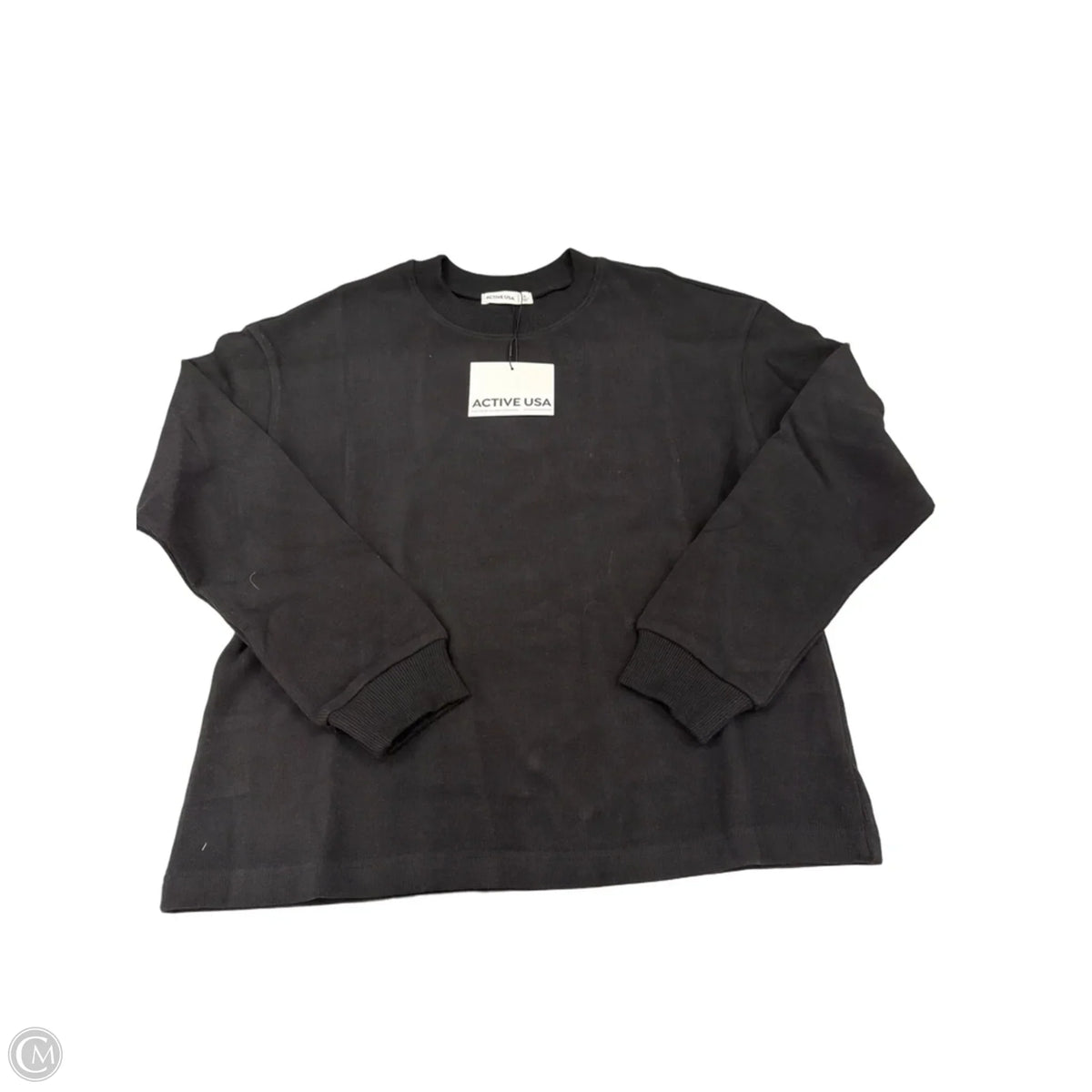 Top Long Sleeve By Active Usa In Black, Size: S