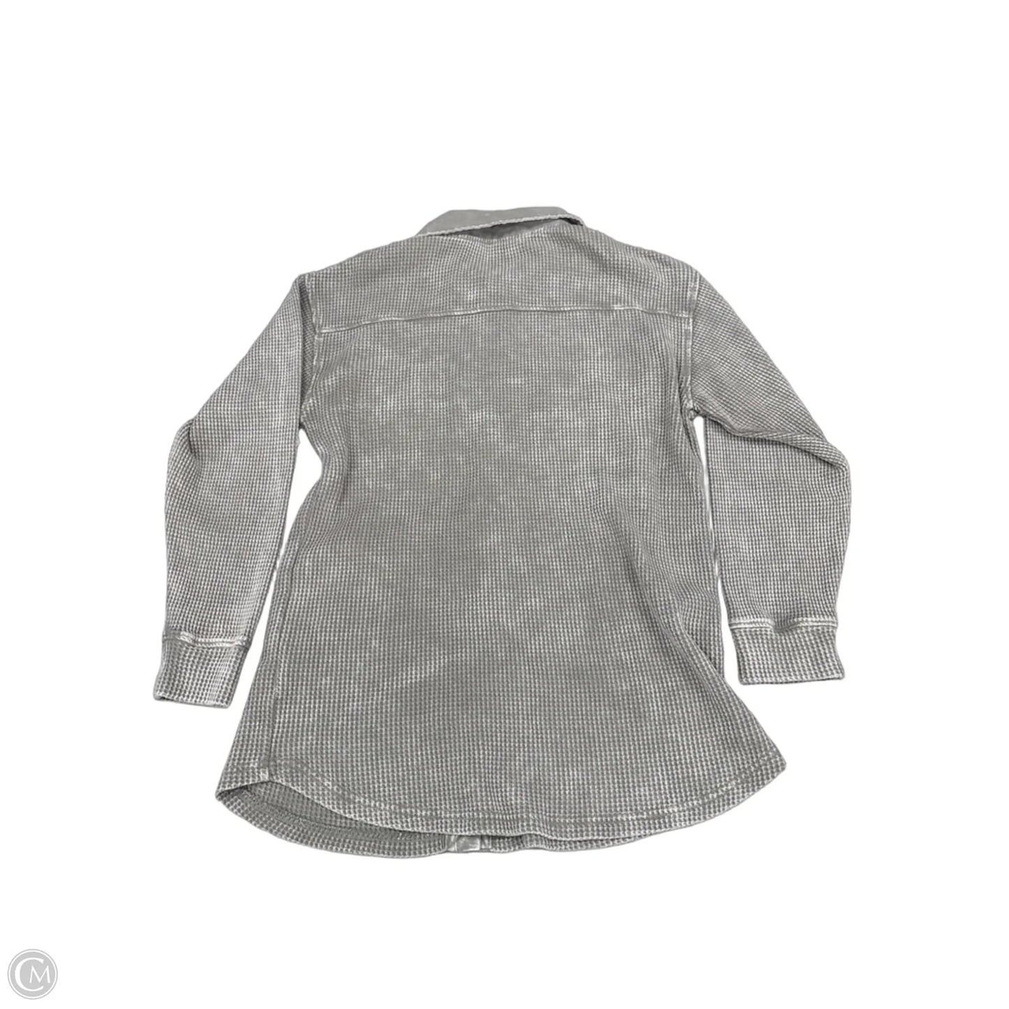 Top Long Sleeve By Mono B In Grey, Size: S