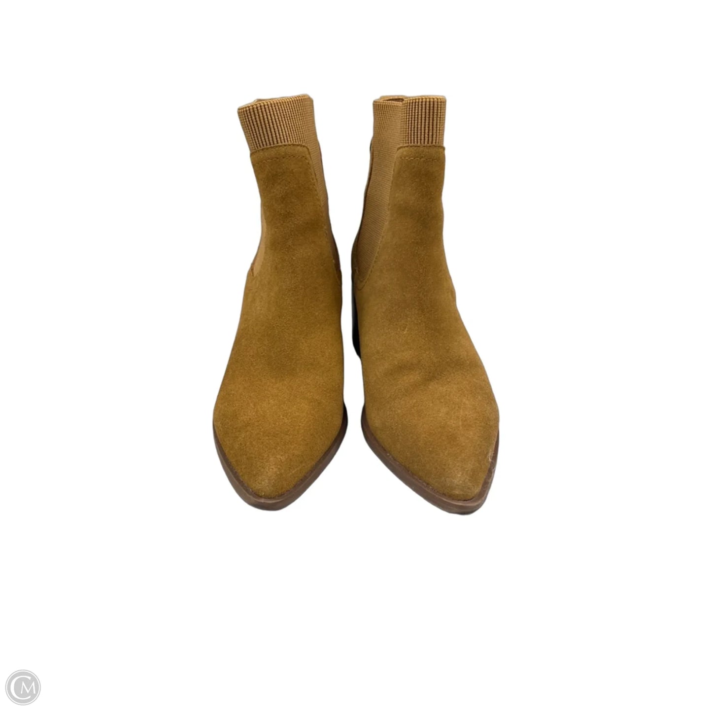 Boots Ankle Heels By Chelsea And Violet In Brown, Size: 7.5