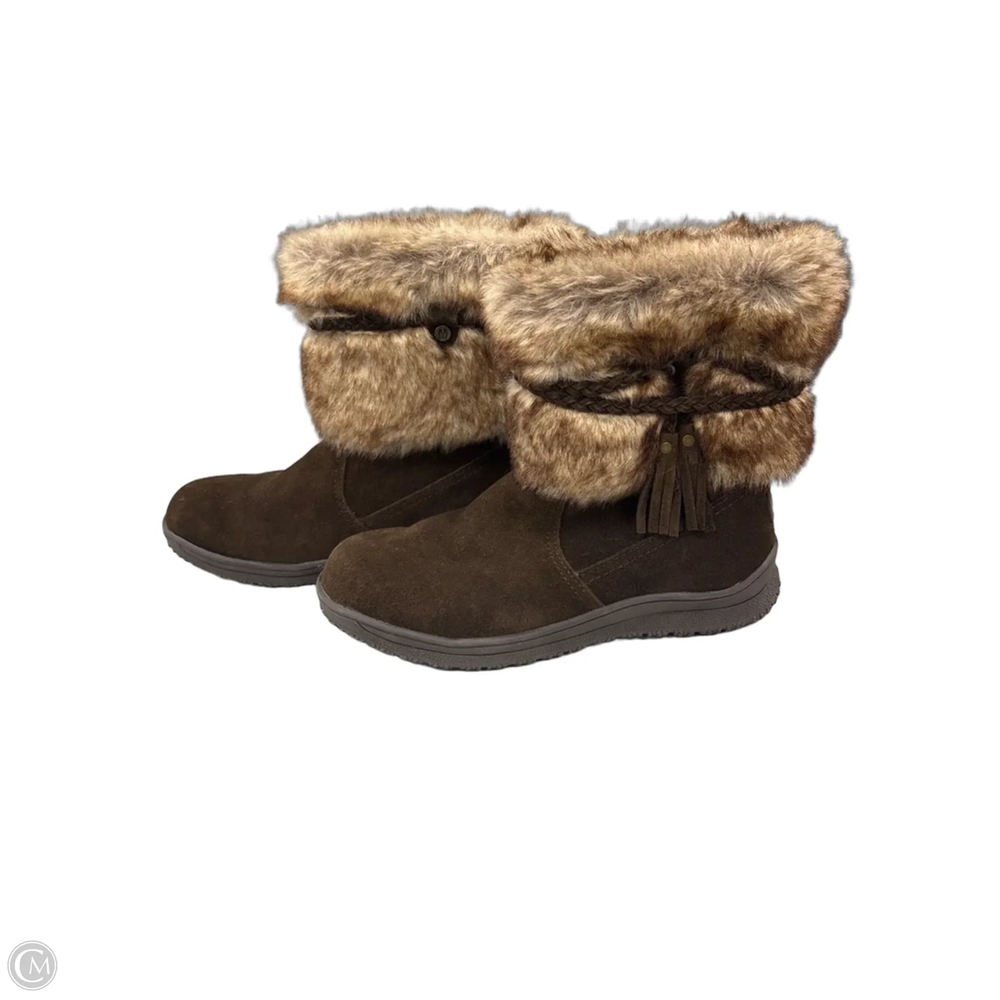 Boots Snow By Minnetonka In Brown, Size: 8