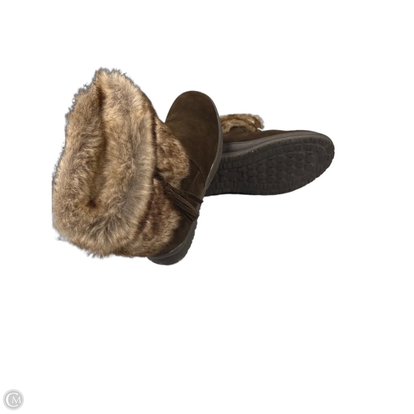 Boots Snow By Minnetonka In Brown, Size: 8