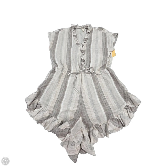 Romper By Elan In Tan & White, Size: M