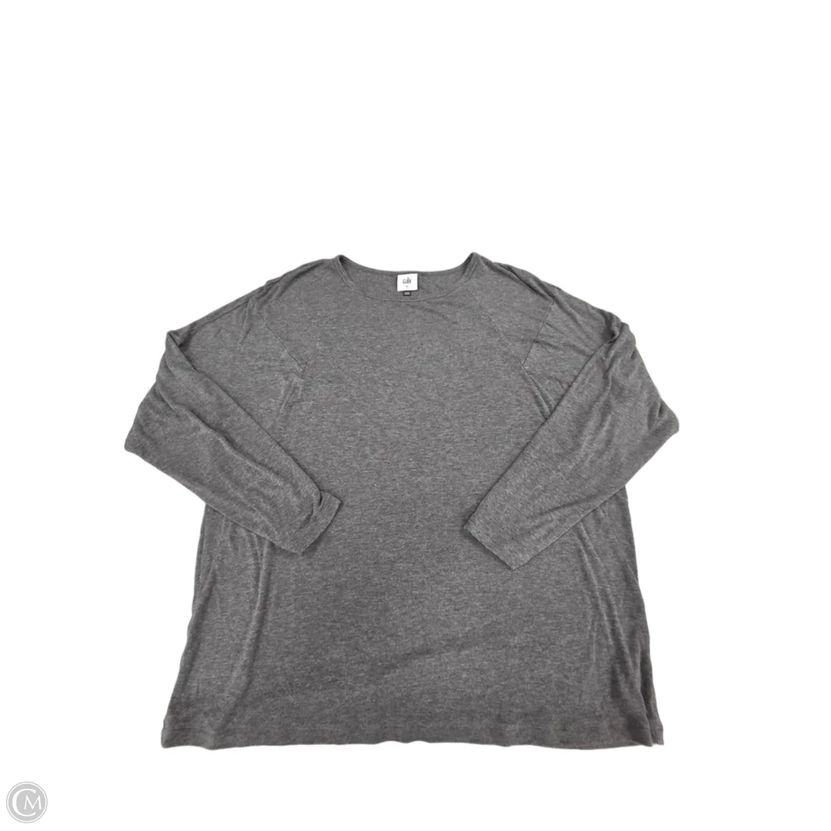 Top Long Sleeve By Cabi In Grey, Size: M