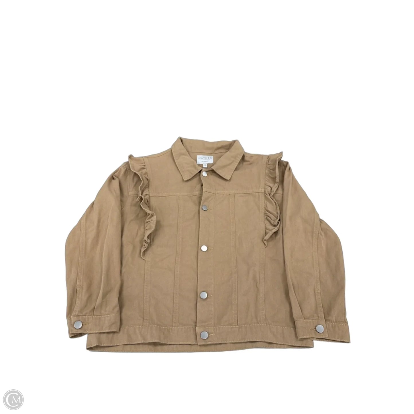 Jacket Denim By Hayden La In Tan, Size: M