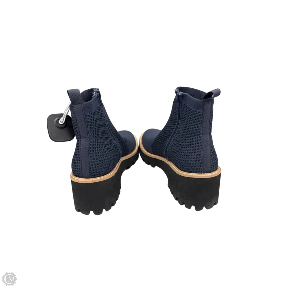Boots Ankle Flats By Vaneli In Blue, Size: 9