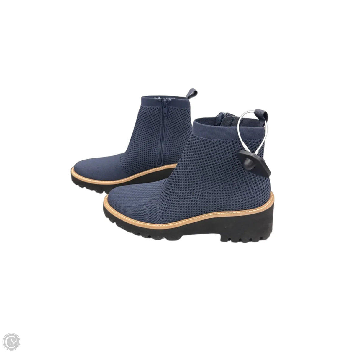 Boots Ankle Flats By Vaneli In Blue, Size: 9