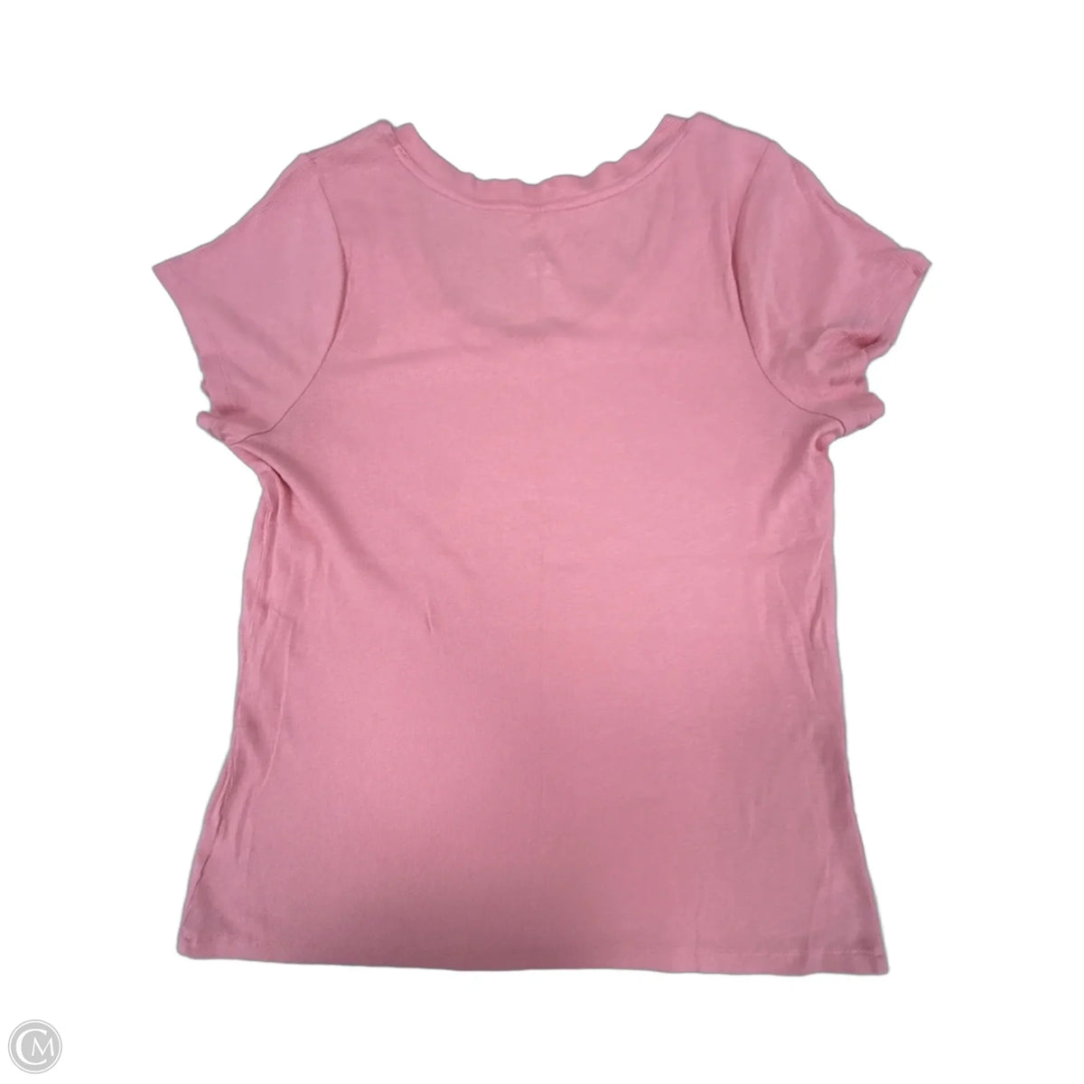 Top Short Sleeve Basic By A New Day In Pink, Size: 1x