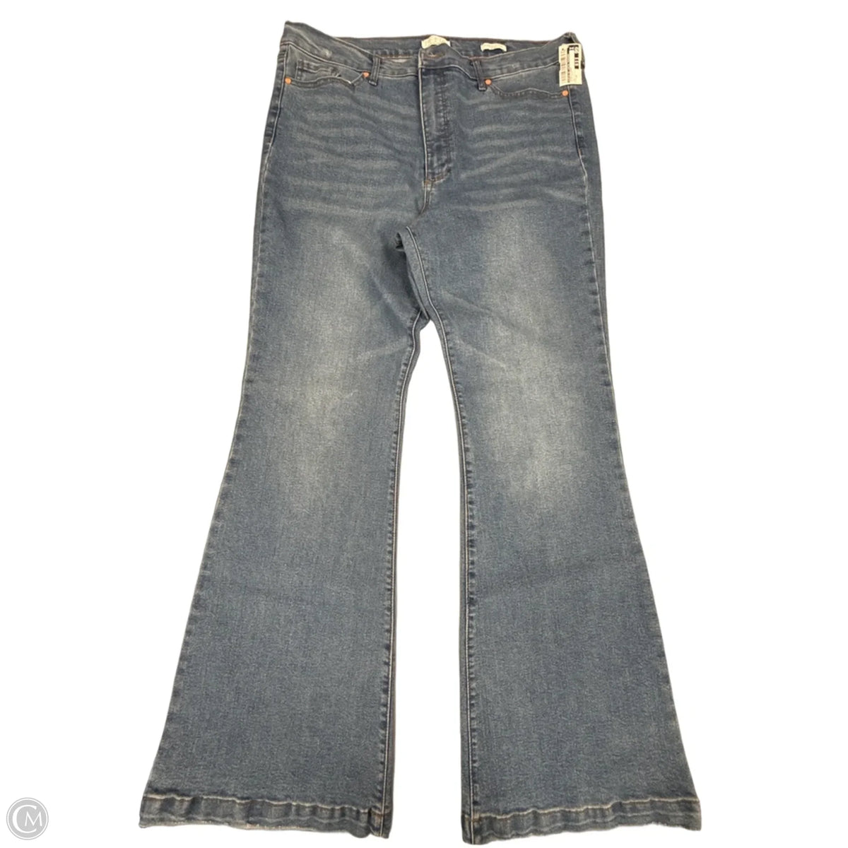 Jeans Flared By Sofia By Sofia Vergara In Blue Denim, Size: 18