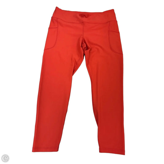 Athletic Leggings By Old Navy In Red, Size: Xl