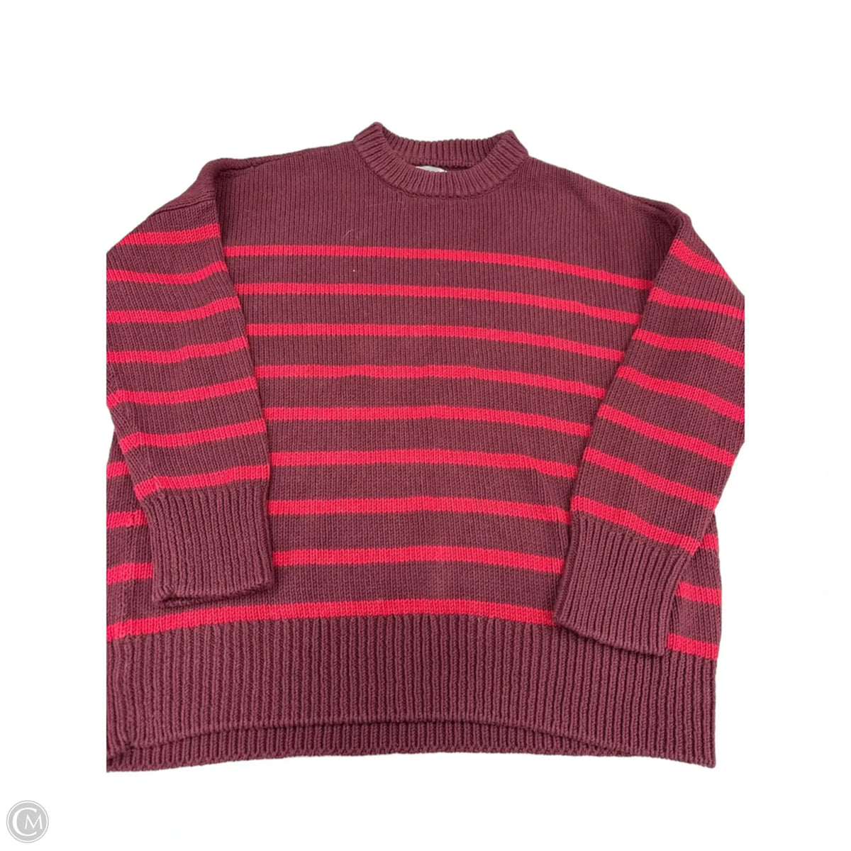 Sweater By Loft In Red, Size: Xl