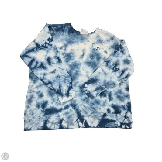 Top Long Sleeve By Champion In Blue, Size: 1x