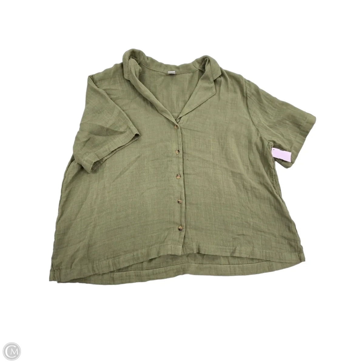Top Short Sleeve By Old Navy In Green, Size: L