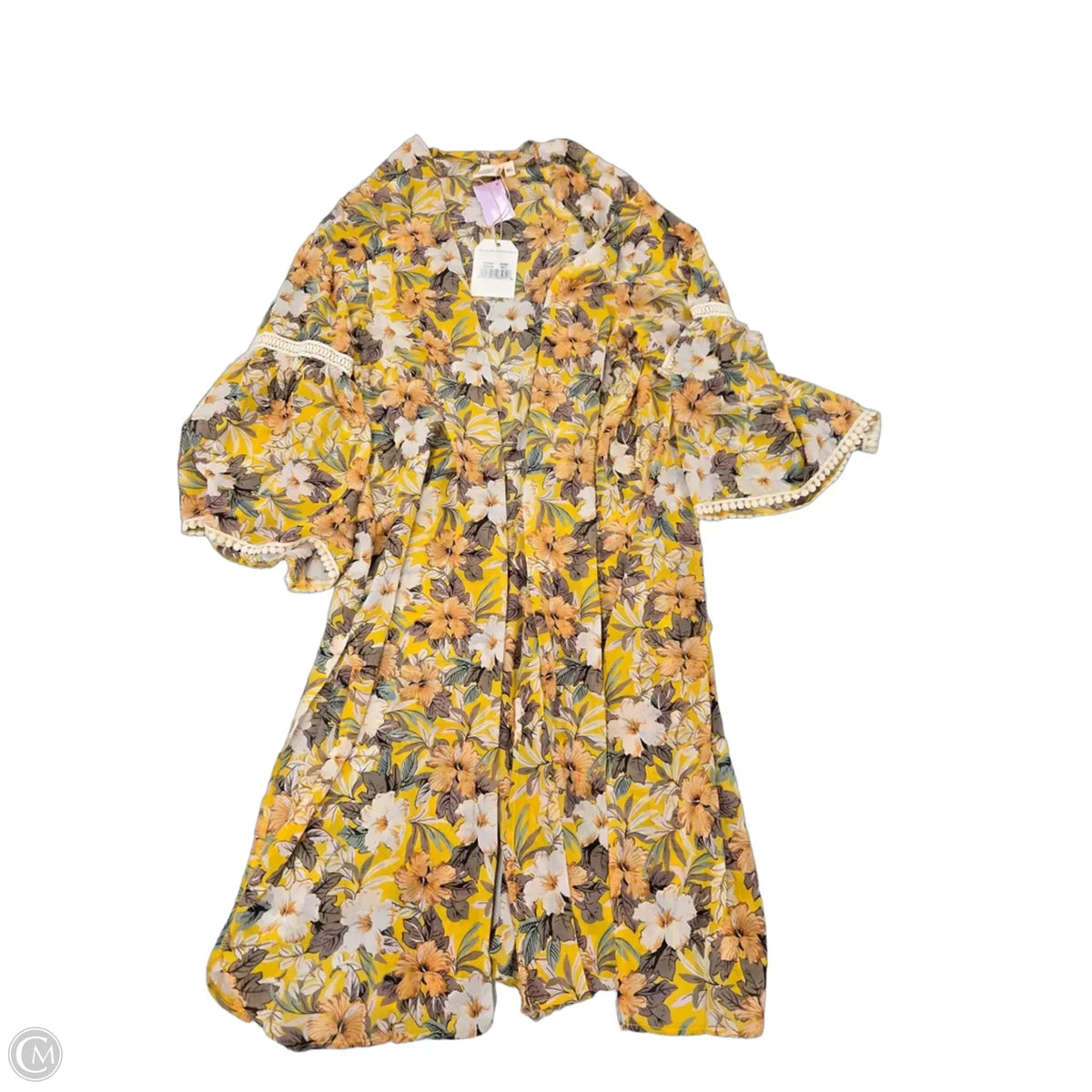 Cardigan By Grace & Emma In Yellow, Size: M