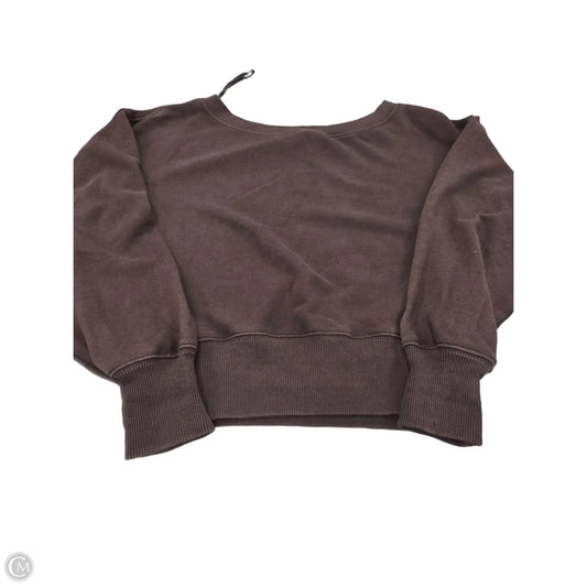 Top Long Sleeve By Aerie In Brown, Size: Xs