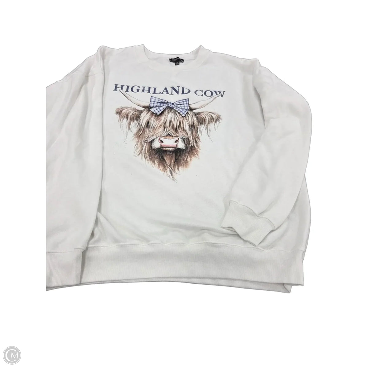 Top Long Sleeve By Originality In White, Size: S