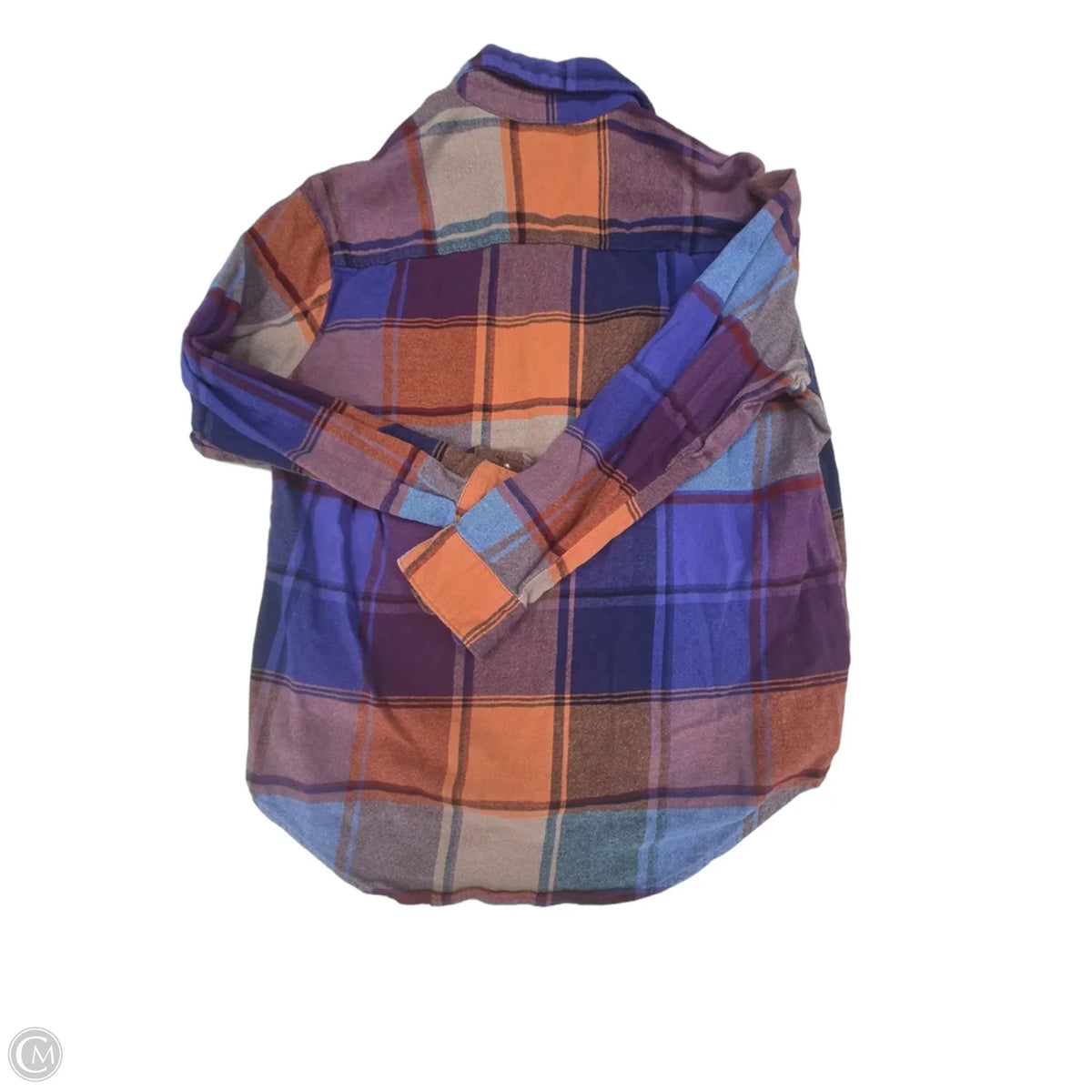 Top Long Sleeve By Old Navy In Plaid Pattern, Size: S