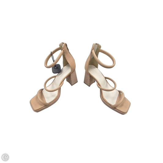 Sandals Heels Block By Altard State In Beige, Size: 8.5