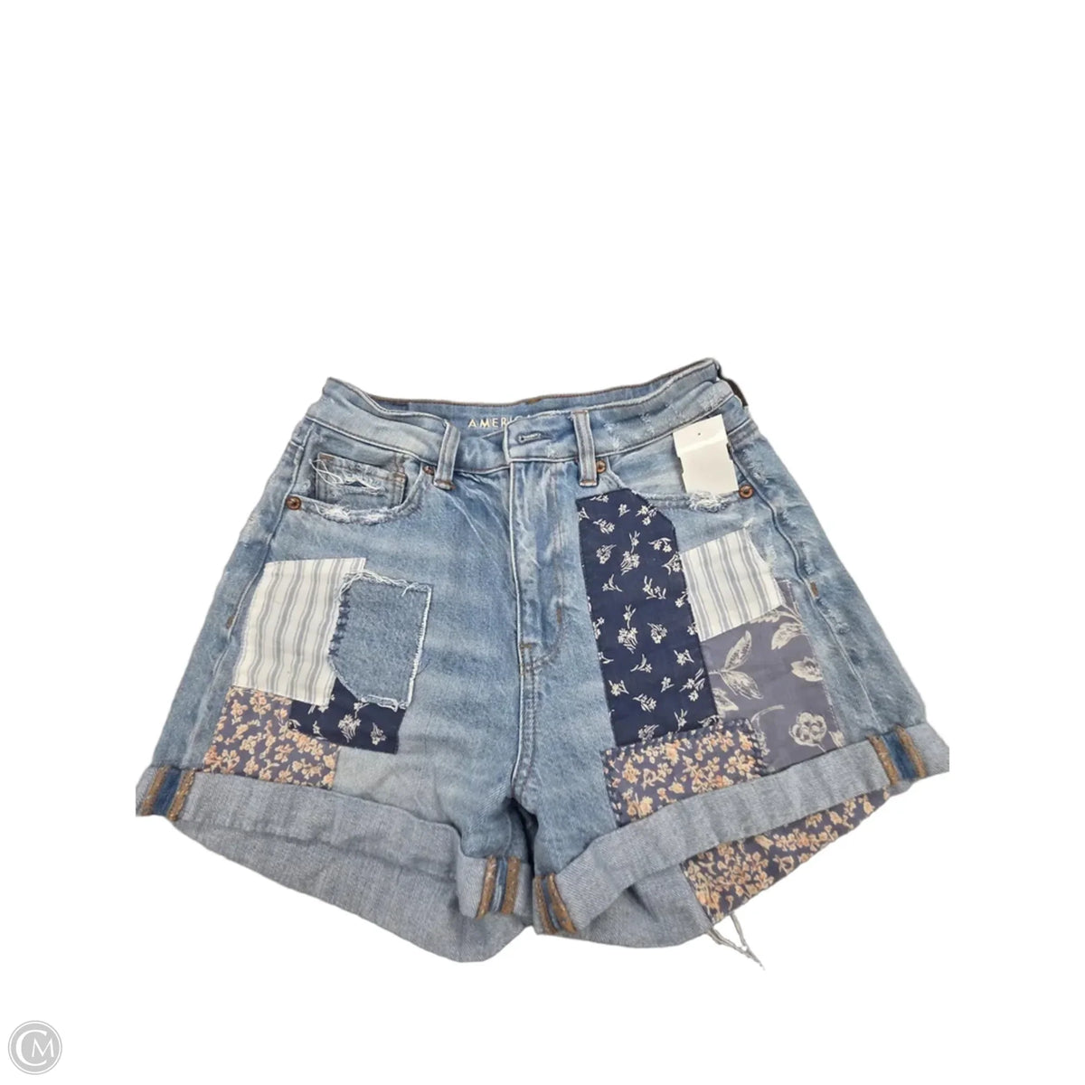 Shorts By American Eagle In Blue Denim, Size: 0