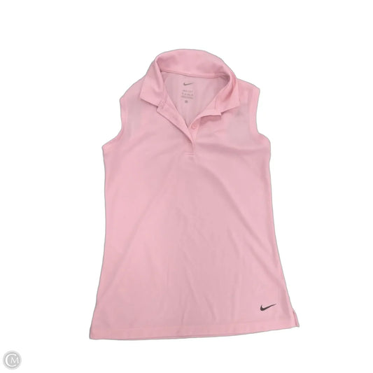 Athletic Tank Top By Nike In Pink, Size: Xs
