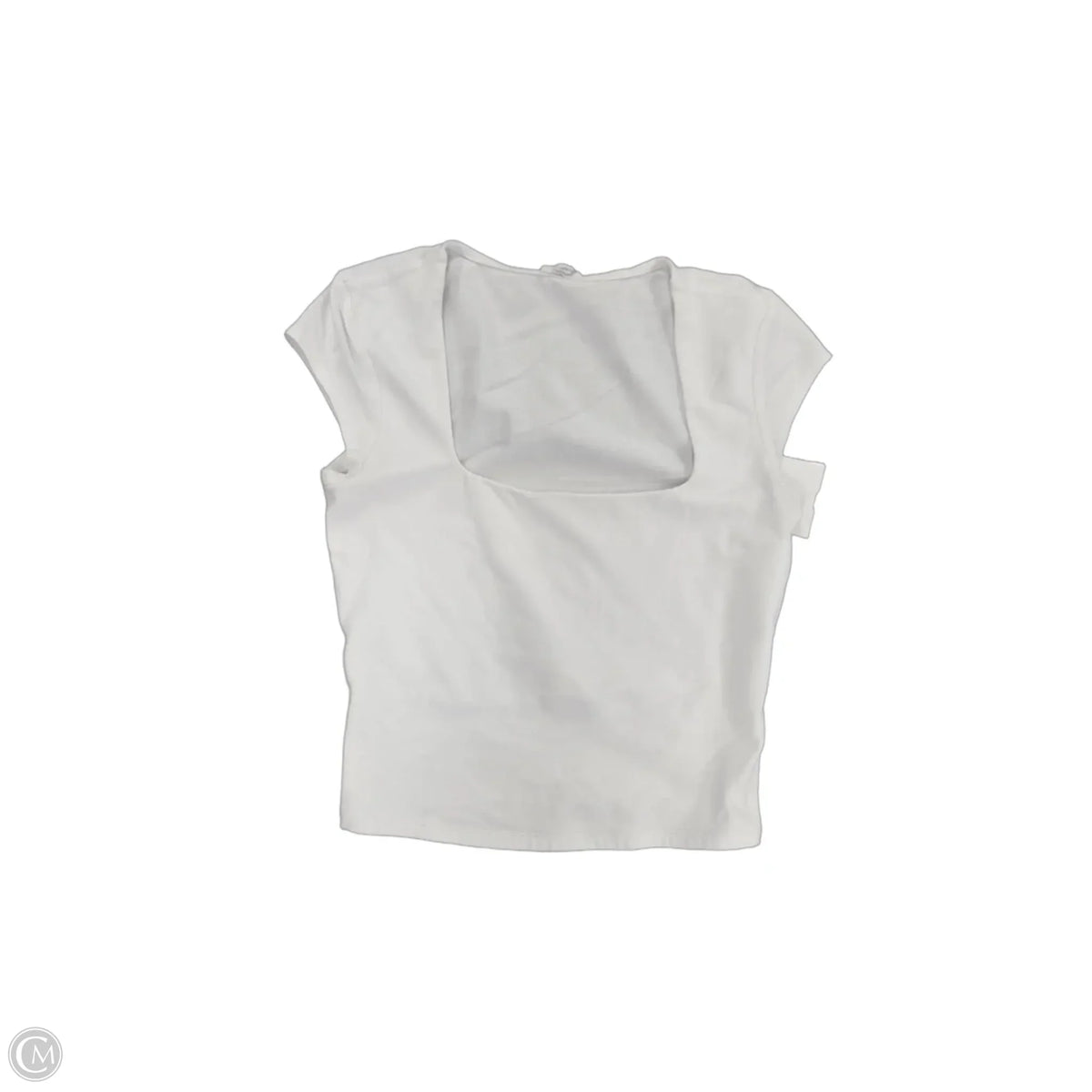 Top Short Sleeve Basic By Garage In White, Size: S