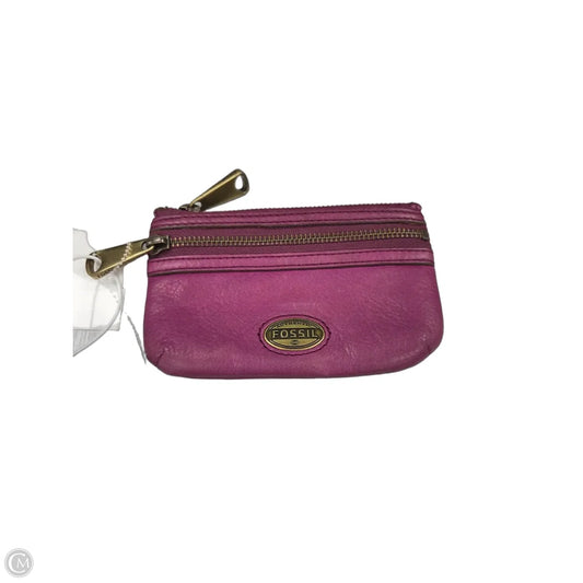 Coin Purse By Fossil, Size: Small