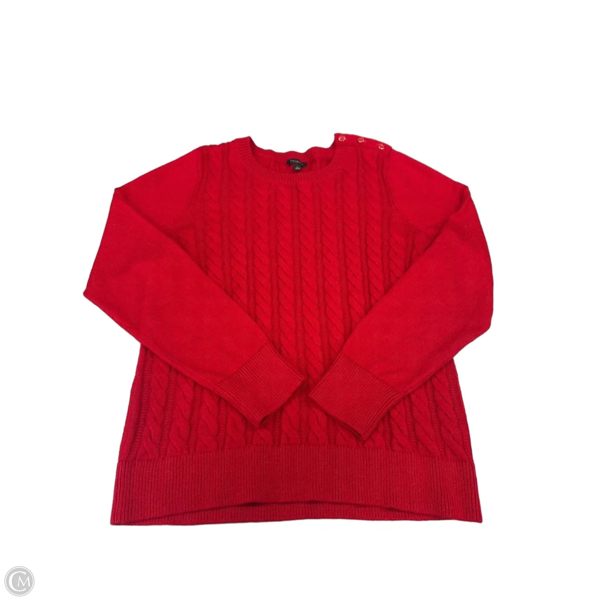 Sweater By Talbots In Red, Size: L